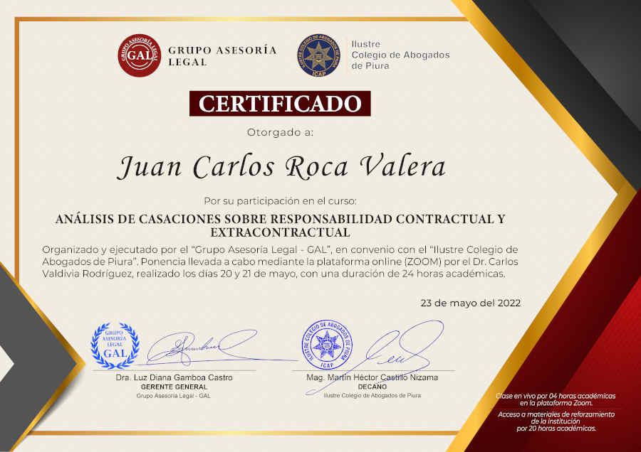 GAL certificado